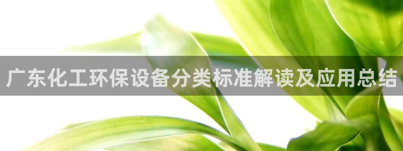 亿万网络科技有限公司ceo：广东化工环保设备分类标准解读及应用总结