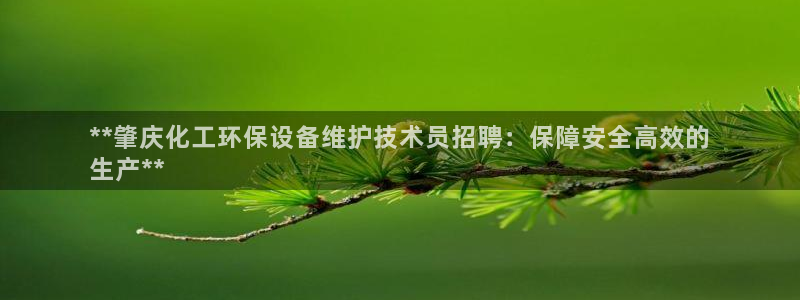 亿万先生官方网站首页：**肇庆化工环保设备维护技术员招聘：保障安全高效的
生产**