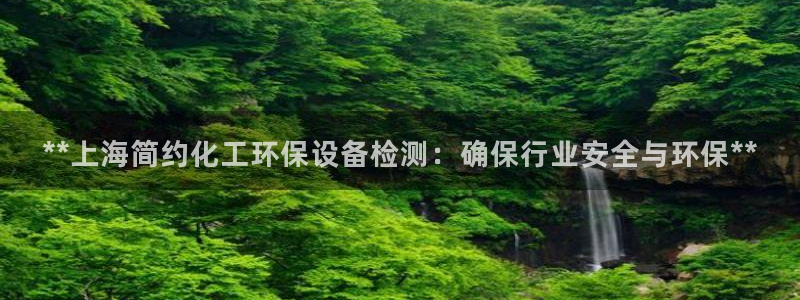 亿万网络科技有限公司ceo：**上海简约化工环保设备检测：确保行业安全与环保**