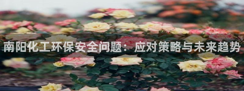 亿万app下载：南阳化工环保安全问题：应对策略与未来趋势