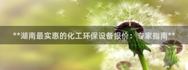 亿万百度百科：**湖南最实惠的化工环保设备报价：专家指南**