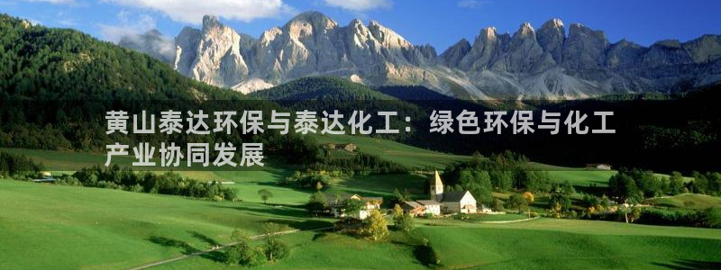 亿万笞人：黄山泰达环保与泰达化工：绿色环保与化工
产业协同发展
