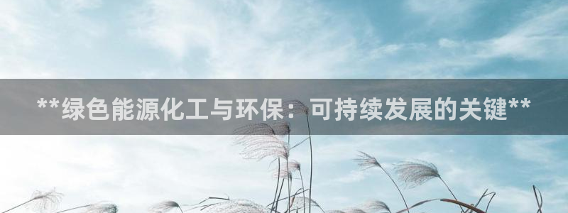 亿万先生官方网站客户端下载安装：**绿色能源化工与环保：可持续发展的关键**