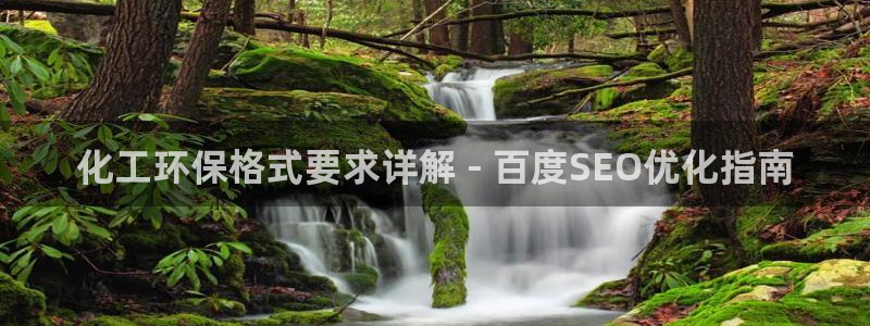 亿万百度贴吧：化工环保格式要求详解 - 百度SEO优化指南