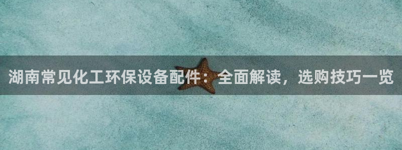 亿万先生客户端官网登录不上：湖南常见化工环保设备配件：全面解读，选购技巧一览